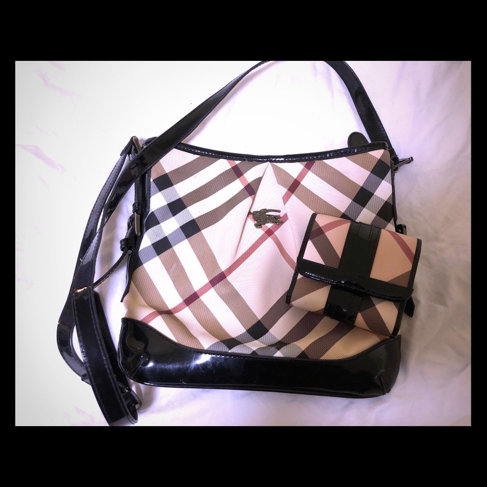 Authentic Burberry Novacheck Crossbody and Wallet
